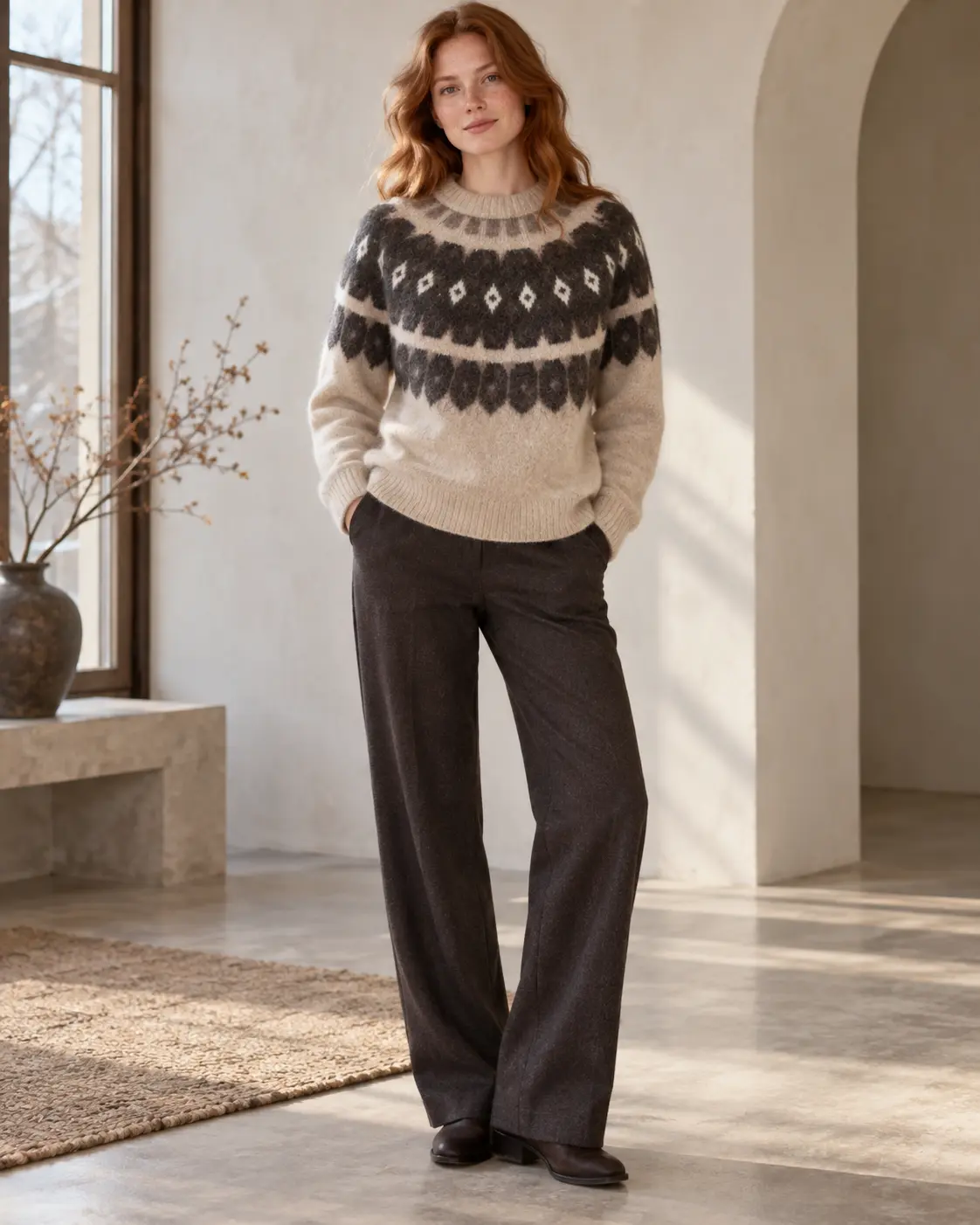 Fair Isle knitwear sample