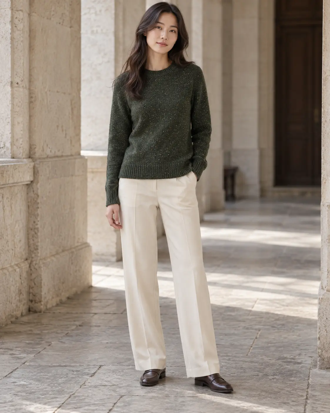 Forest Lambswool Sweater