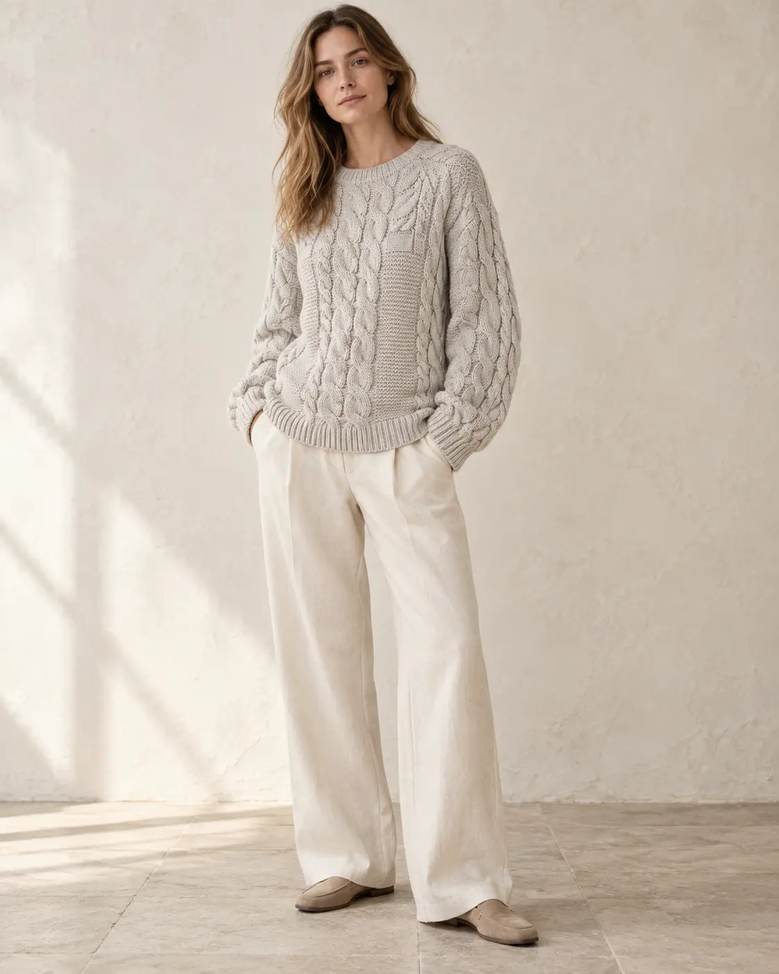 Sculpted Cable Sweater